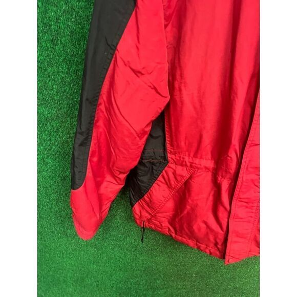 LL Bean Kids Youth Boys Jacket Coat Large Red Insulated Full Zip & Snaps Hooded - Picture 4 of 8
